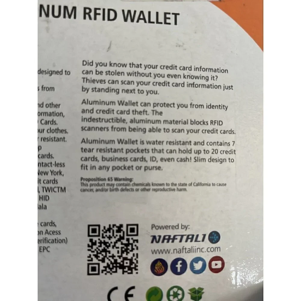 Aluminum RFID Wallet